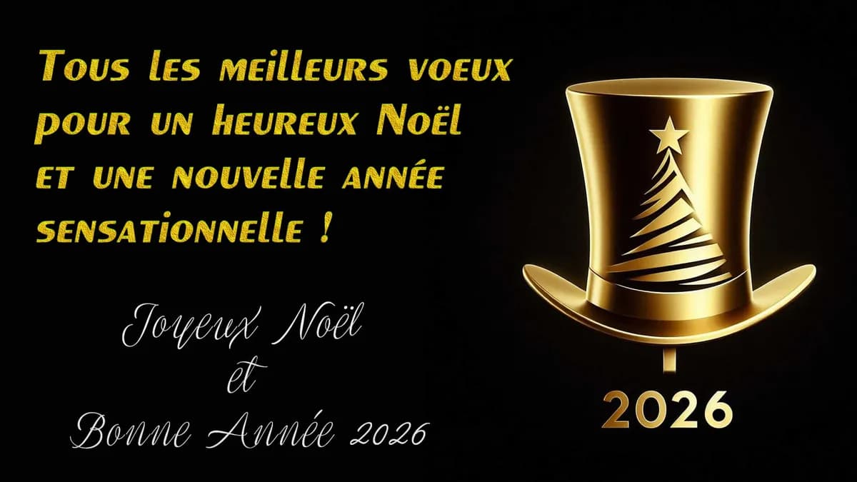Joyeux Noël et bonne année 2026 !