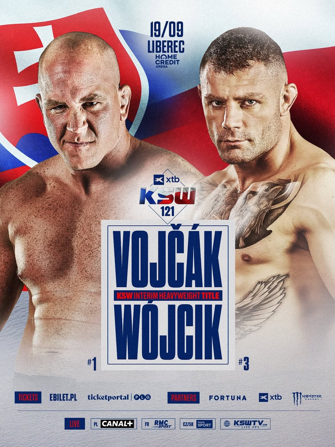 Wójcik vs Vojcak : Le choc explosif des poids lourds KSW à Liberec en septembre !