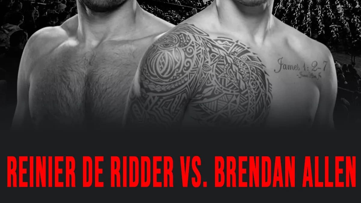 UFC Vancouver : Reinier de Ridder et Brendan Allen prêts pour un choc explosif en poids moyens