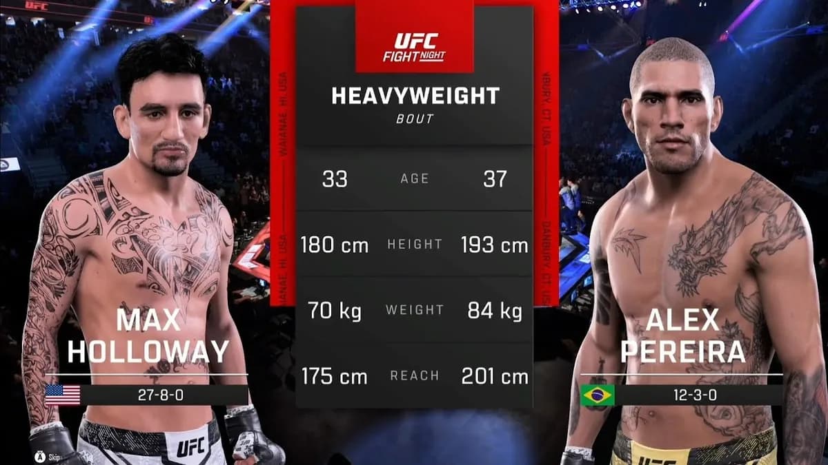 EA Sports UFC 6 : Pereira et Holloway s’affrontent dans un jeu révolutionnaire, sorti le 19 juin. EA Sports UFC 6 : Pereira et Holloway s’affrontent dans un jeu révolutionnaire, sorti le 19 juin.