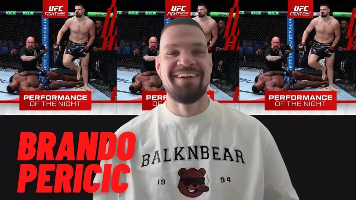 Pericic domine Gaziev à l’UFC Perth : troisième KO consécutif en moins de trois minutes