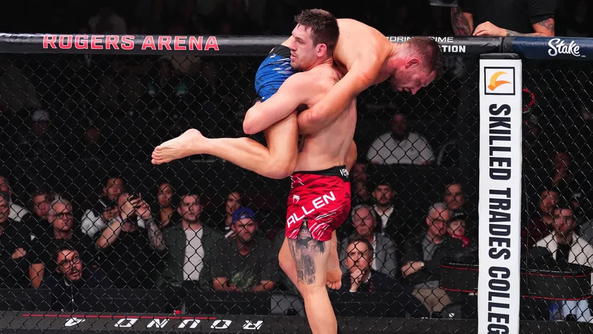 UFC Vancouver : Brendan Allen Dompte Reinier de Ridder, mais l'Arbitrage de Dan Miragliotta Vole la Vedette