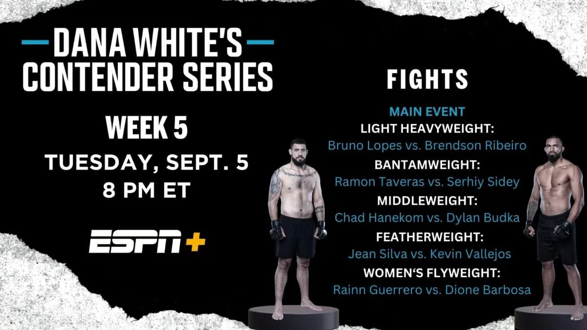 Dana White’s Contender Series 2025 – Week 5 : **Les Futurs Visages de l’UFC se Dévoilent**