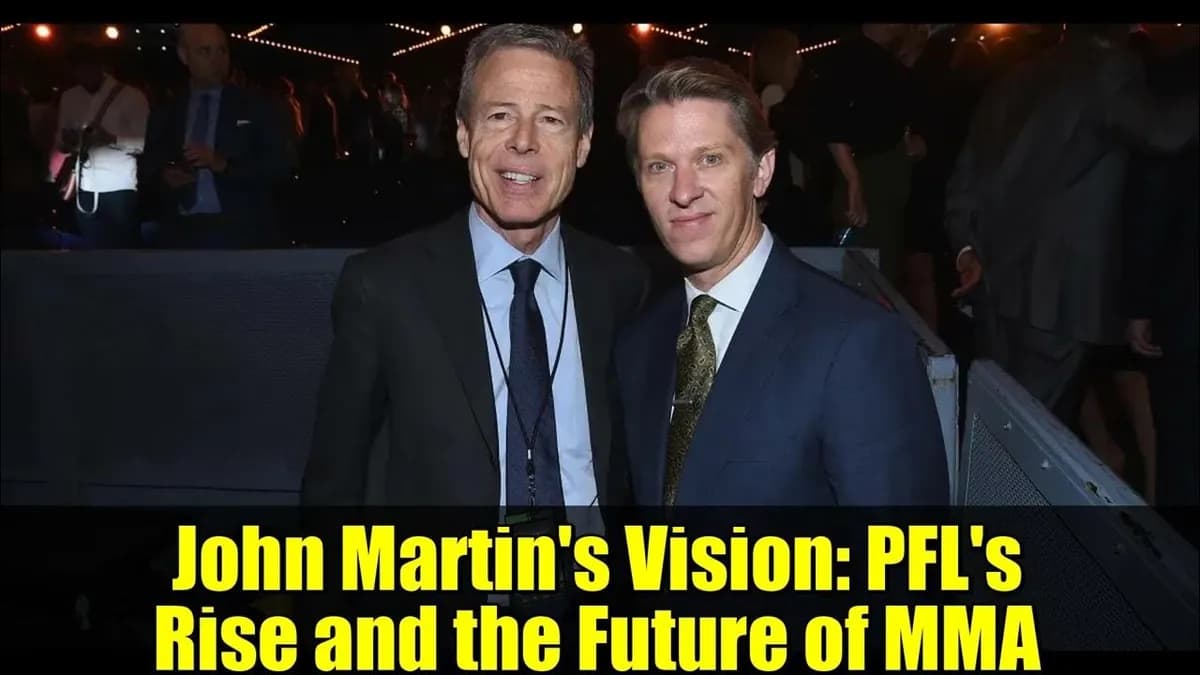 John Martin, PDG de la Professional Fighters League, échange en direct avec les fans du MMA ce mardi à 20h