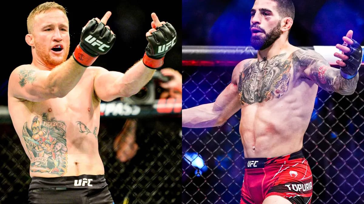 Duel explosif à l'UFC : Topuria et Gaethje s'affrontent sur tous les fronts avant leur affrontement historique Duel explosif à l'UFC : Topuria et Gaethje s'affrontent sur tous les fronts avant leur affrontement historique