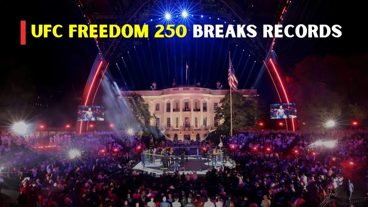 L'UFC Freedom 250 pulvérise les records d'audience sur Paramount+ avec 17 millions de téléspectateurs