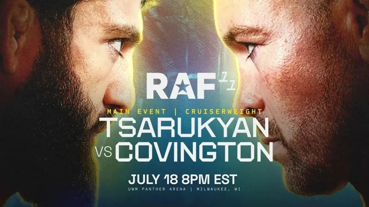 Historic Clash: Undefeated Tsarukyan Faces Former Champion Covington at RAF 11 Historic Clash: Undefeated Tsarukyan Faces Former Champion Covington at RAF 11