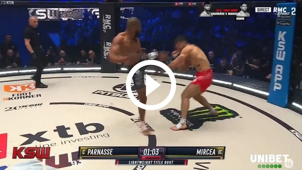 Parnasse écrase Hooker en trois minutes à Paris : un exploit qui redéfinit le MMA français Parnasse écrase Hooker en trois minutes à Paris : un exploit qui redéfinit le MMA français