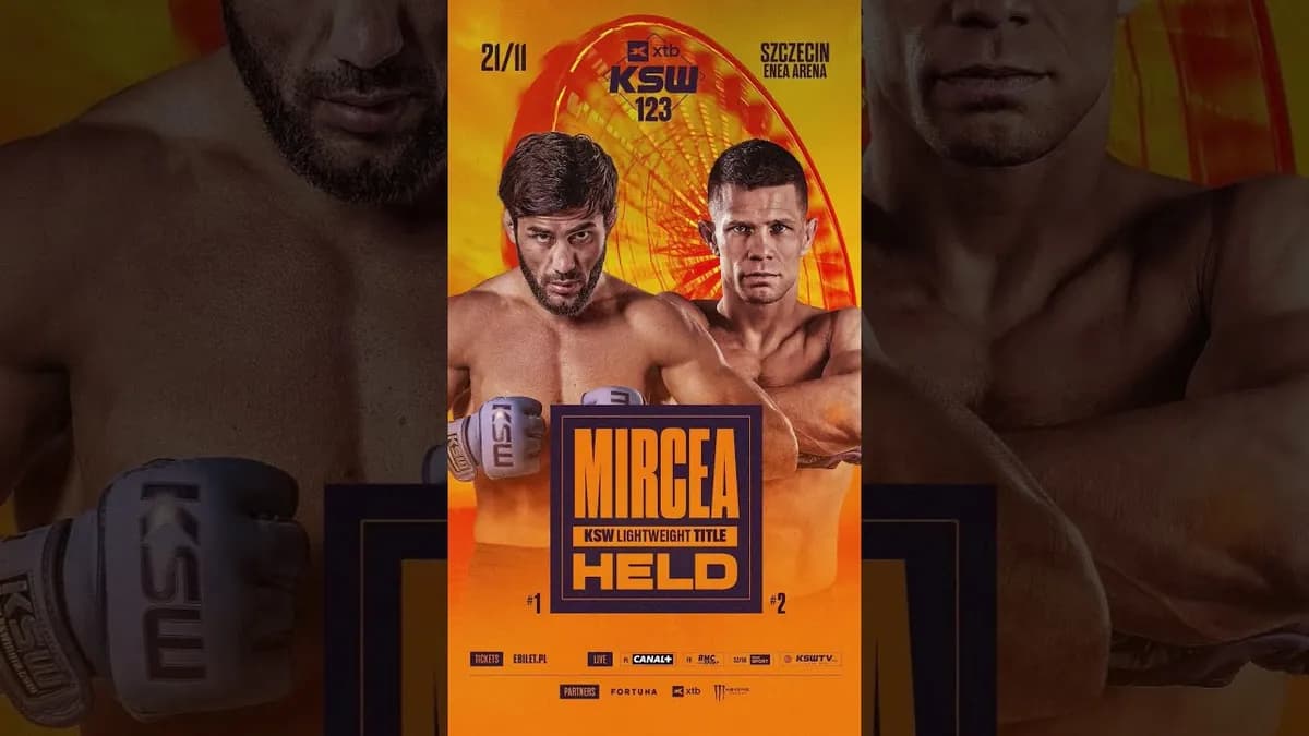 Duel légers : Marcin Held et Valeriu Mircea s’affrontent pour le vacant titre KSW Duel légers : Marcin Held et Valeriu Mircea s’affrontent pour le vacant titre KSW