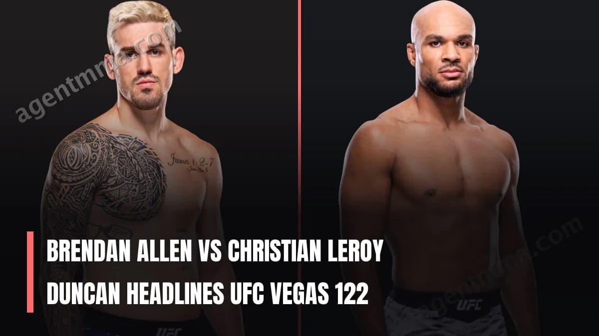 UFC Vegas 122 : Duncan affronte son premier main event en cinq rounds face à Allen, un test décisif UFC Vegas 122 : Duncan affronte son premier main event en cinq rounds face à Allen, un test décisif