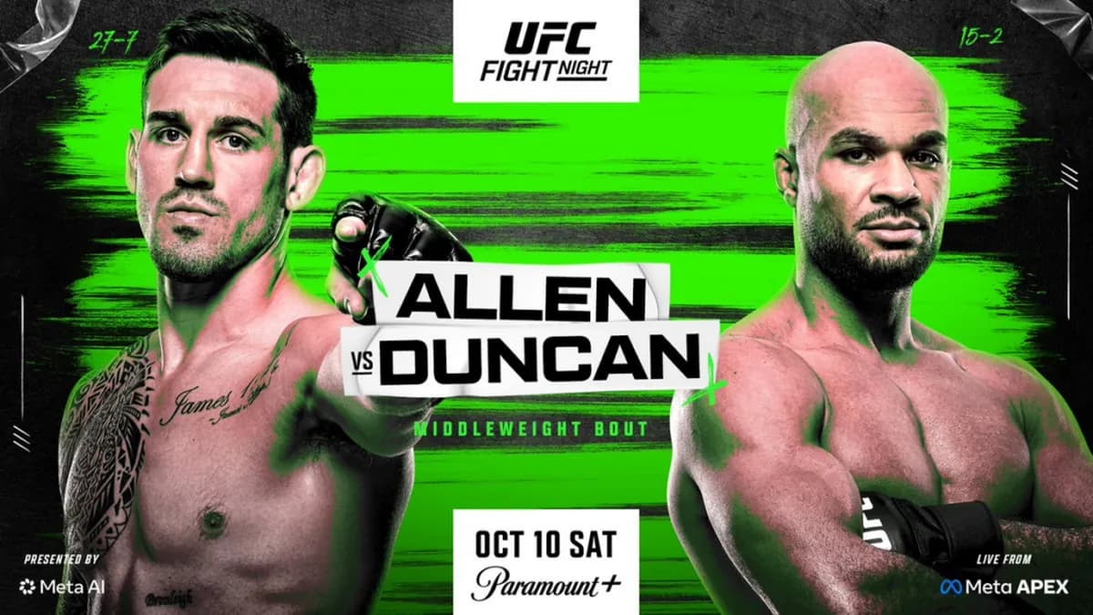 Brendan Allen décroche une victoire par soumission à Vegas, mais son combat déçoit ses propres attentes Brendan Allen décroche une victoire par soumission à Vegas, mais son combat déçoit ses propres attentes
