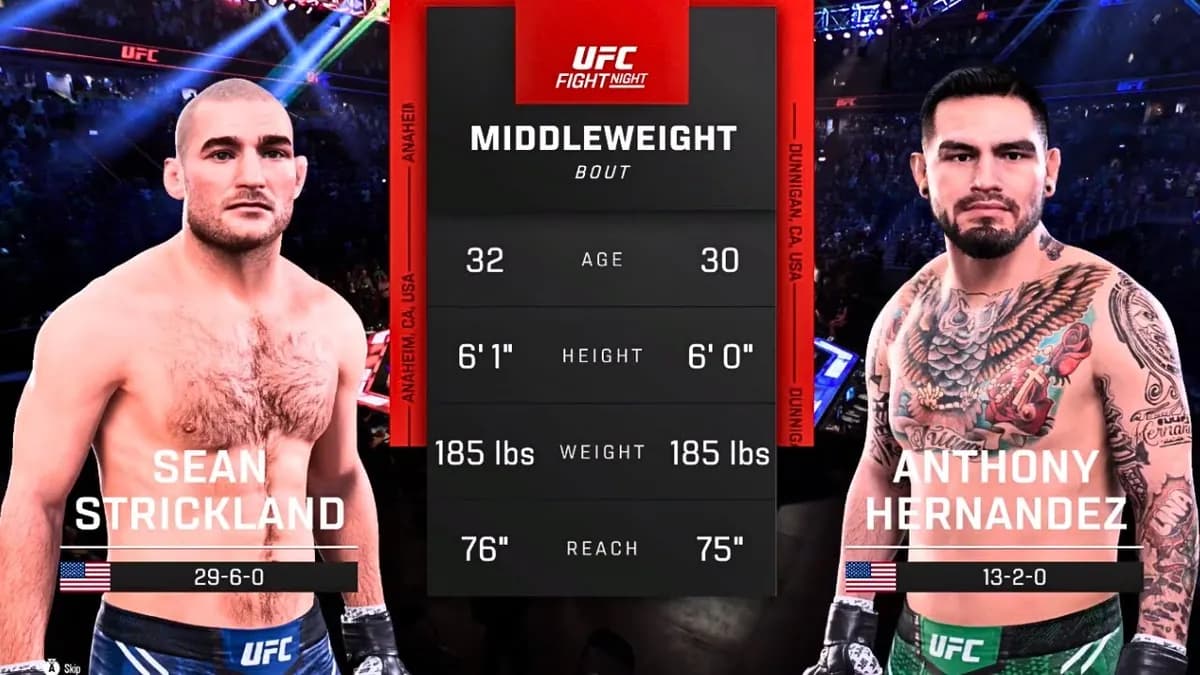 Sean Strickland vs Anthony Hernandez : Un choc explosif pour redéfinir le top 5 des poids moyens de l'UFC