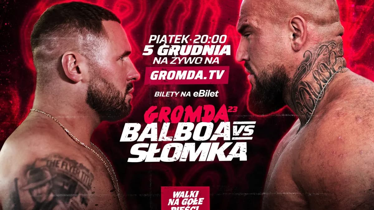 GROMDA 23 : **BALBOA vs SŁOMKA**, le choc brutal qui pourrait tout changer le 5 décembre