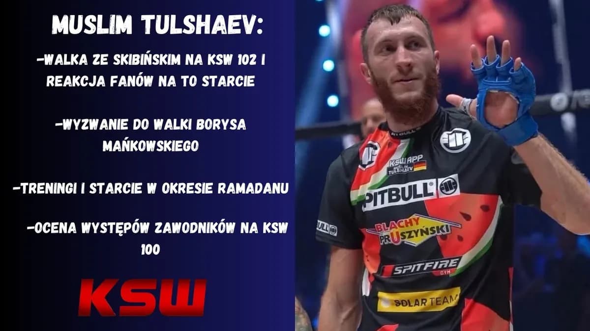 Adrian Bartosiński vs. Muslim Tulshaev à KSW 113 : "Ce combat, je l’ai voulu dès l’annonce"