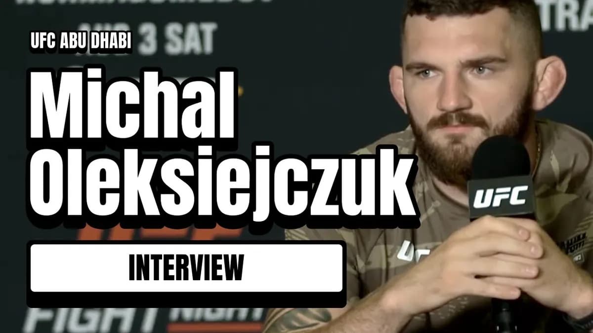 Michał Oleksiejczuk: "Donnez-moi une raison de plus d'être fier"
