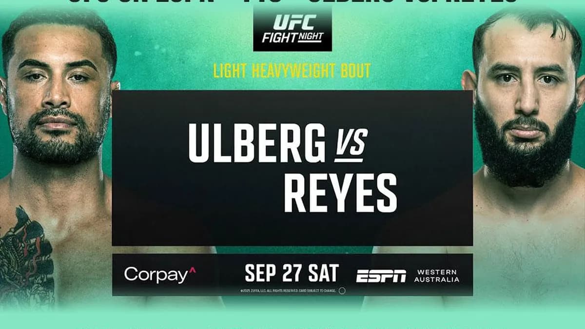 UFC Perth : Ulberg vs. Reyes – Un choc des mi-lourds pour redéfinir la hiérarchie