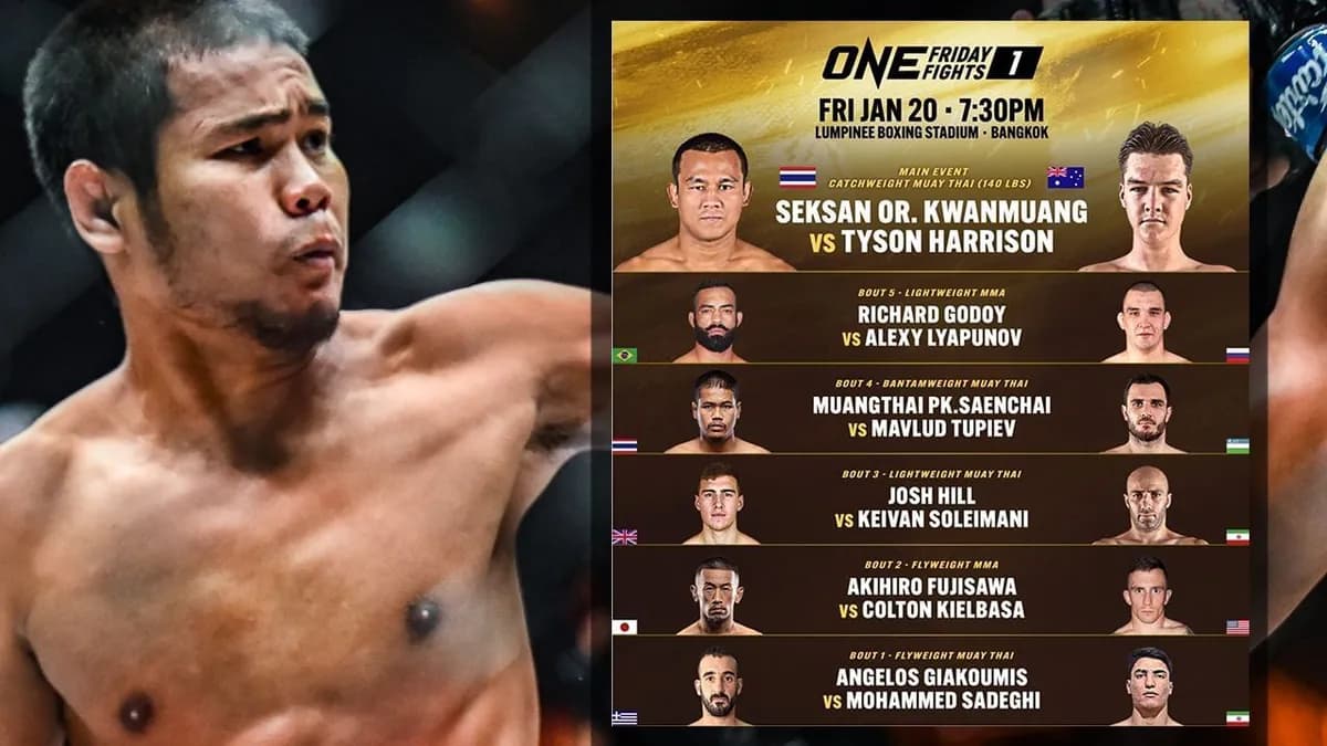 ONE Friday Fights 139 : Un double en-week-end explosif pour lancer l'année de ONE Championship