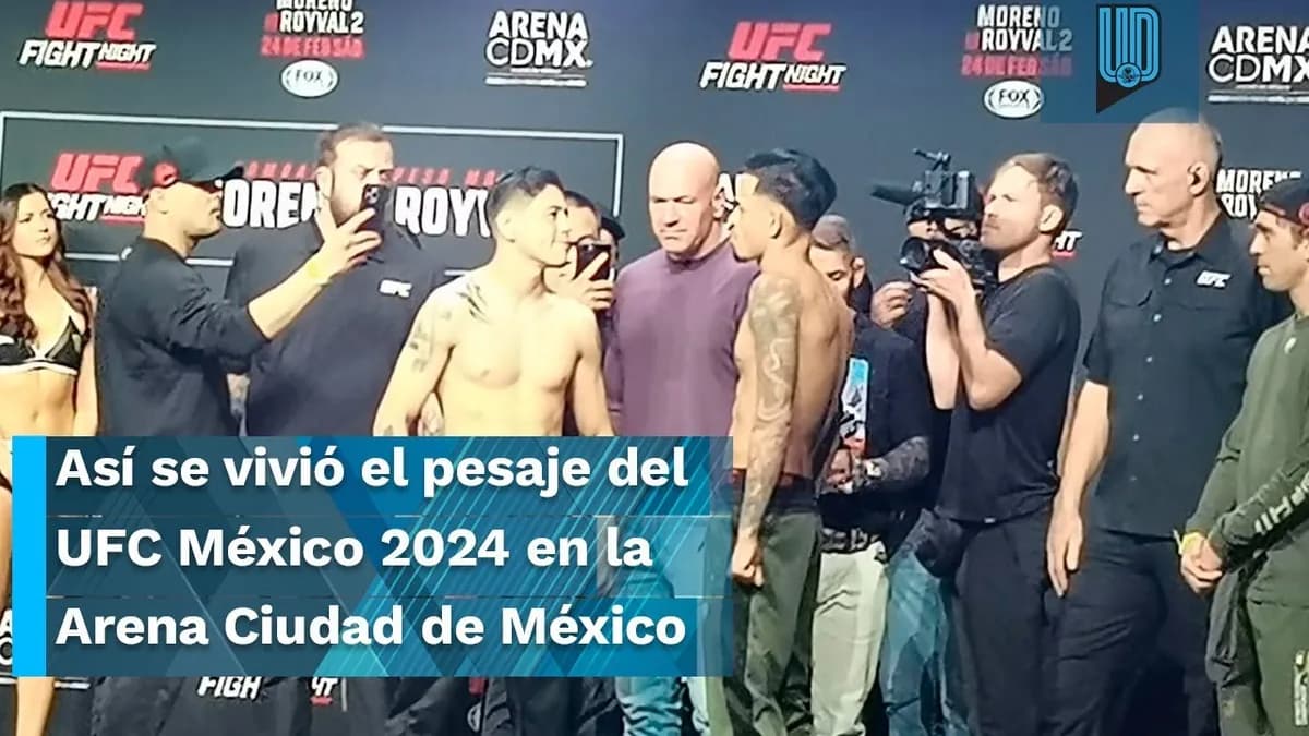 UFC Mexico : Moreno vs Kavanagh, pesaje en directo
