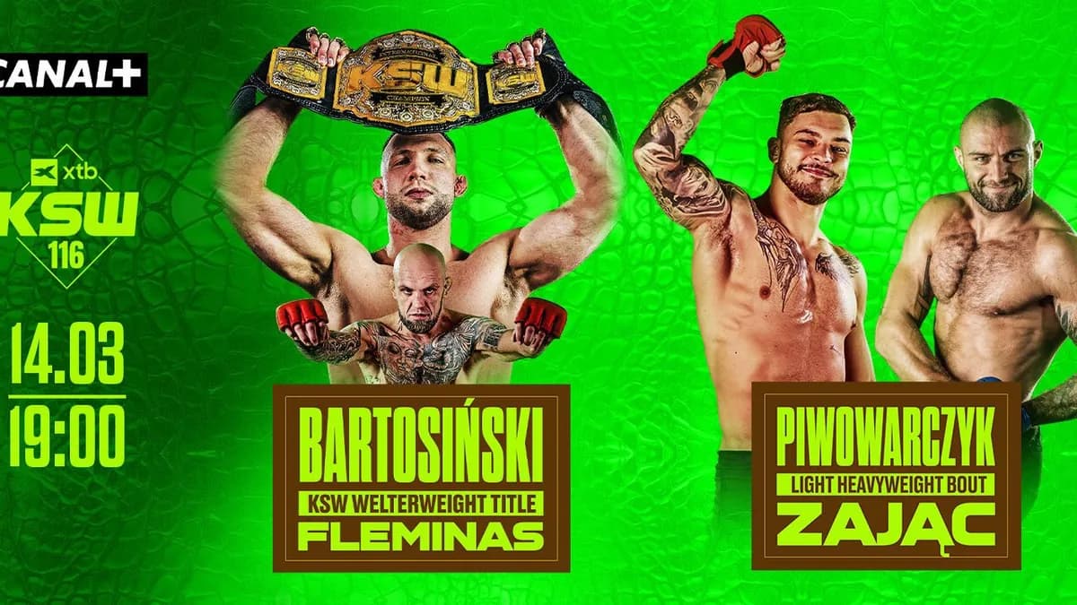 XTB KSW 116 : Bartosiński vs Fleminas – Le Choc des Titans à Gorzów Wielkopolski