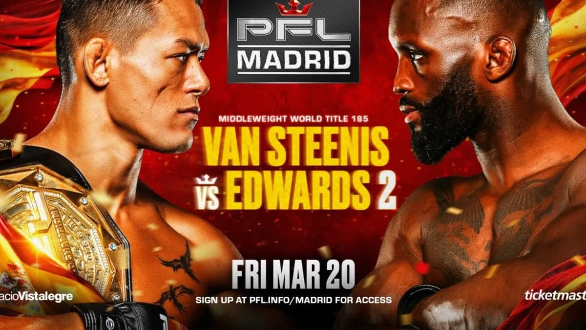 PFL Madrid : Le Choc Revanche entre Van Steenis et Edwards pour la Ceinture des Moyens