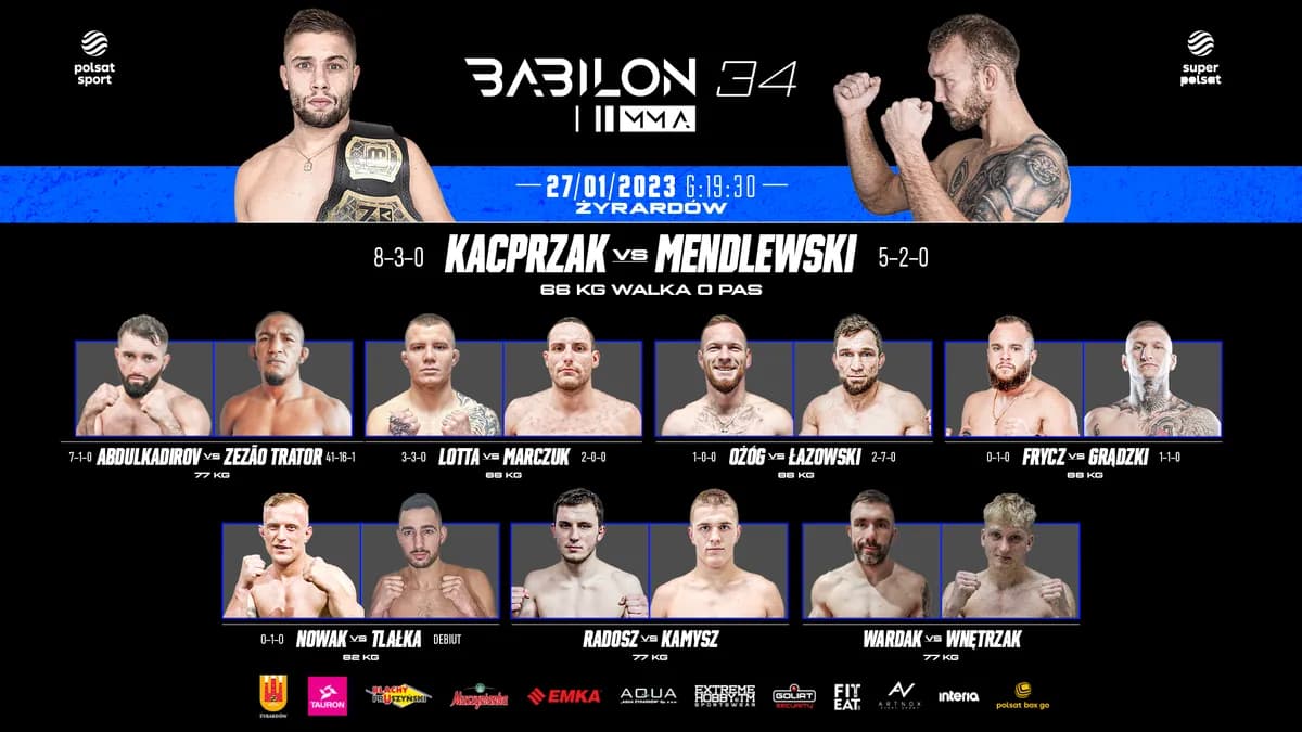 Babilon MMA 57 : Kołecki vs Austin, la bataille pour la ceinture des lourds en Pologne