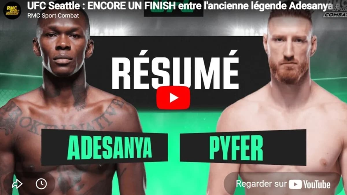 Adesanya chute lourdement, Pyfer s'envole : le grand chamboulement des rankings UFC