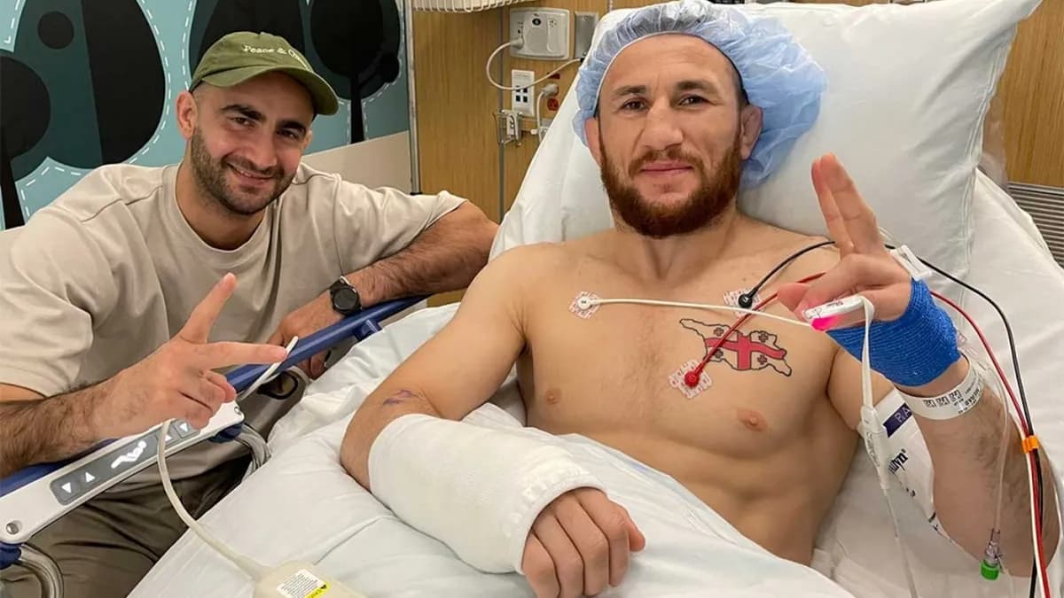 Merab Dvalishvili renonce à la chirurgie après une fracture du nez à l'entraînement