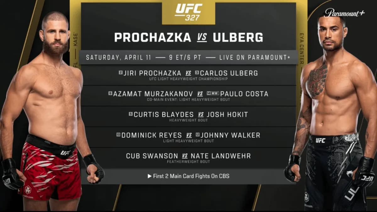 UFC 327 : Paulo Costa en co-tête d'affiche, un combat lourd en poids lourds et l'adieu de Cub Swanson