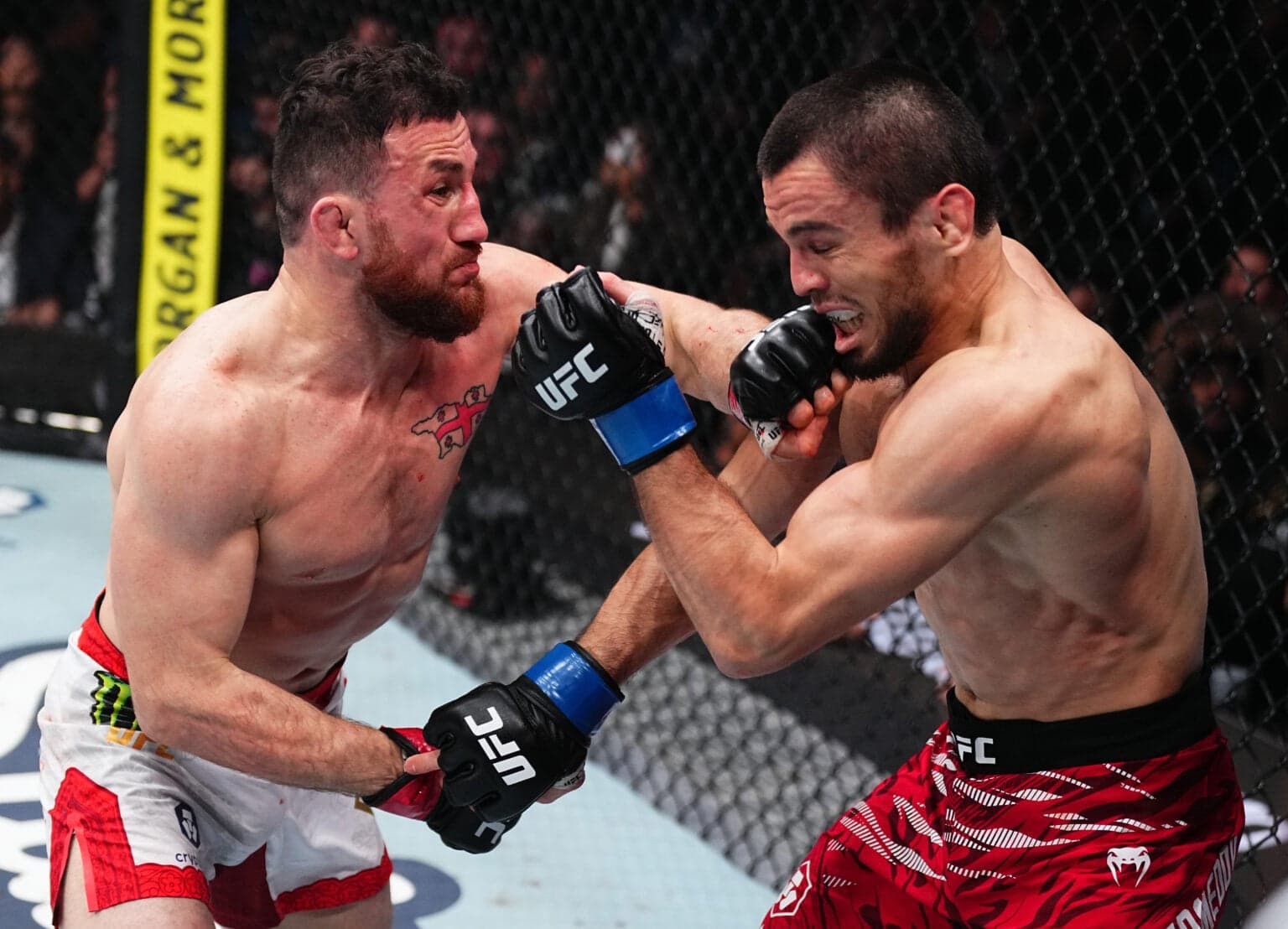 Merab Dvalishvili : "Je te le rends" face à Nurmagomedov, le choc de l'honneur géorgien Merab Dvalishvili : "Je te le rends" face à Nurmagomedov, le choc de l'honneur géorgien