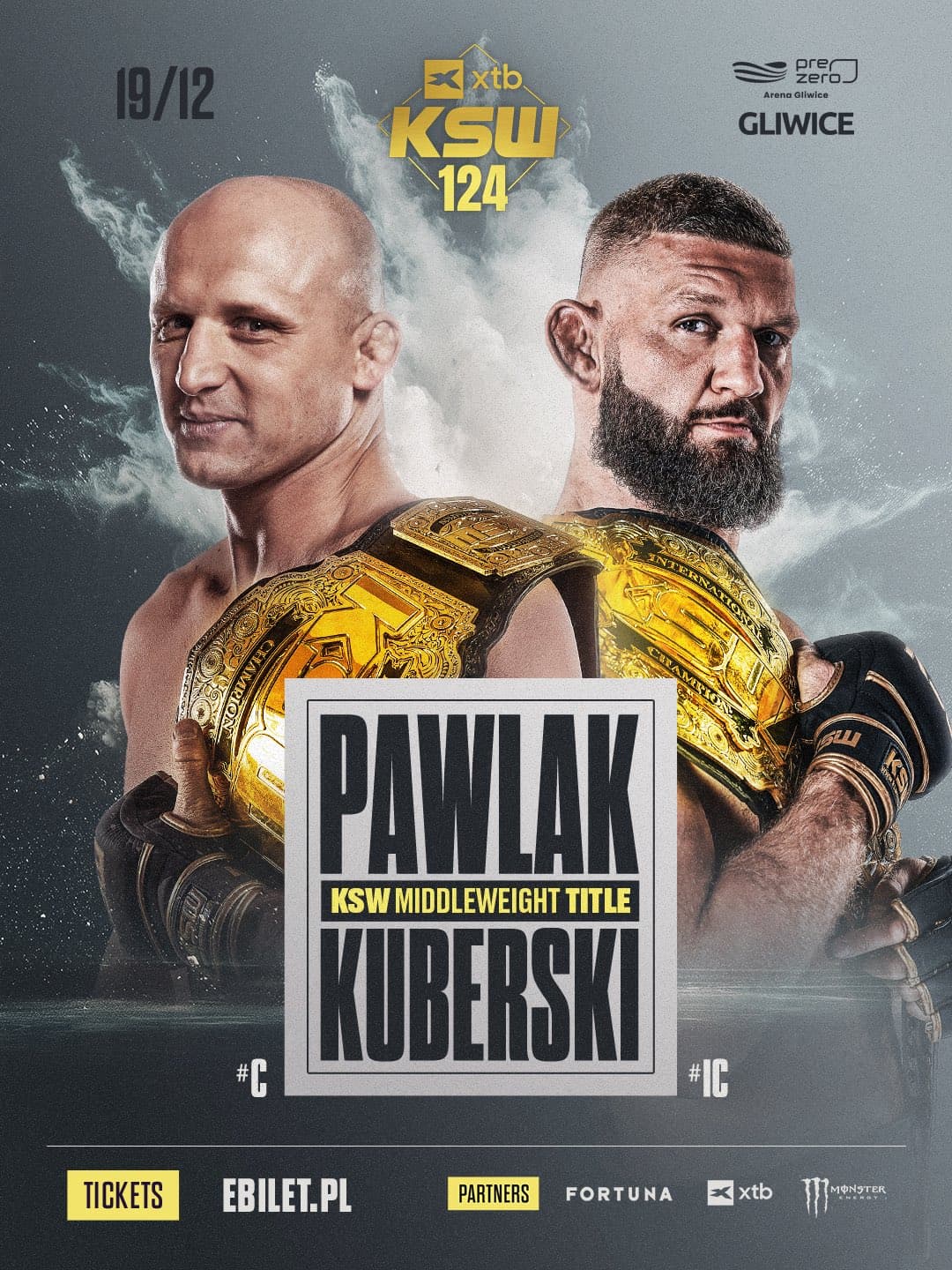 XTB KSW 124 : Kuberski vs Pawlak, duel légendaire pour le titre ! XTB KSW 124 : Kuberski vs Pawlak, duel légendaire pour le titre !