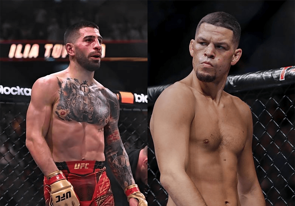 Nate Diaz attaque Ilia Topuria : "Sac de frappe" ou légende en devenir ? Nate Diaz attaque Ilia Topuria : "Sac de frappe" ou légende en devenir ?