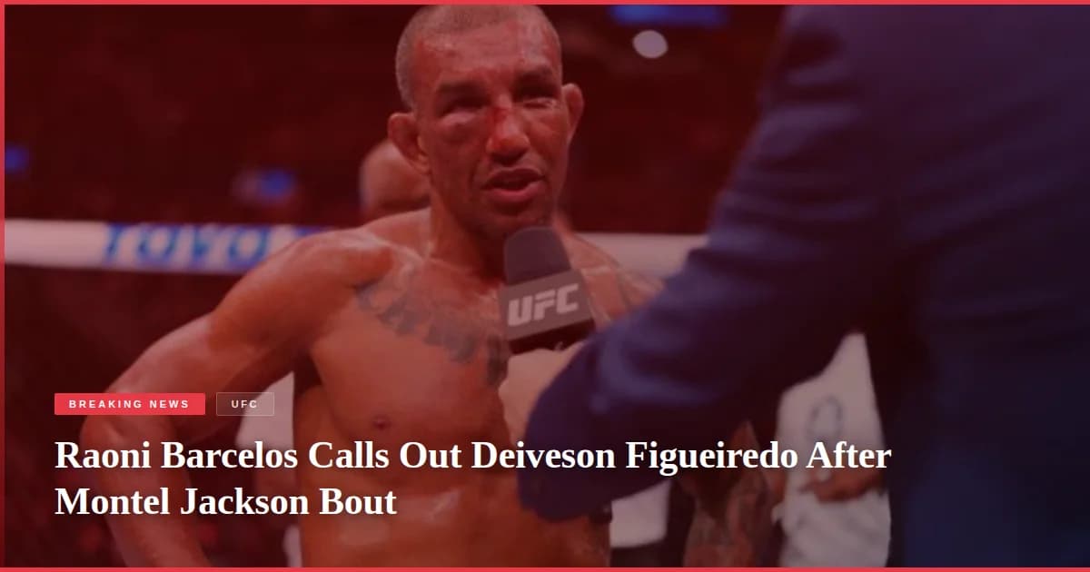 Incident critique à UFC Vegas 121 : Raoni Barcelos sous surveillance après malaise sans explication officielle, qu'en dit Deiveson Figueiredo ? Incident critique à UFC Vegas 121 : Raoni Barcelos sous surveillance après malaise sans explication officielle, qu'en dit Deiveson Figueiredo ?