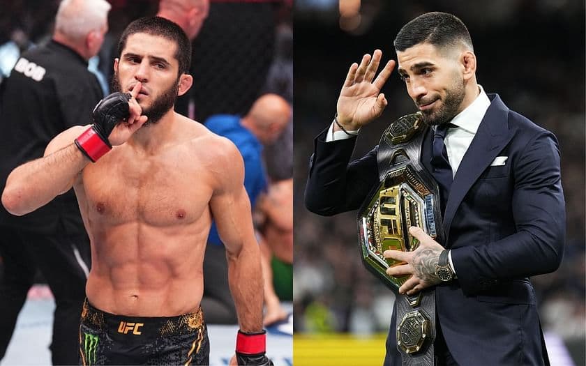 Makhachev critique Topuria : "Célébrer avant un combat, c'est risqué au MMA" Makhachev critique Topuria : "Célébrer avant un combat, c'est risqué au MMA"