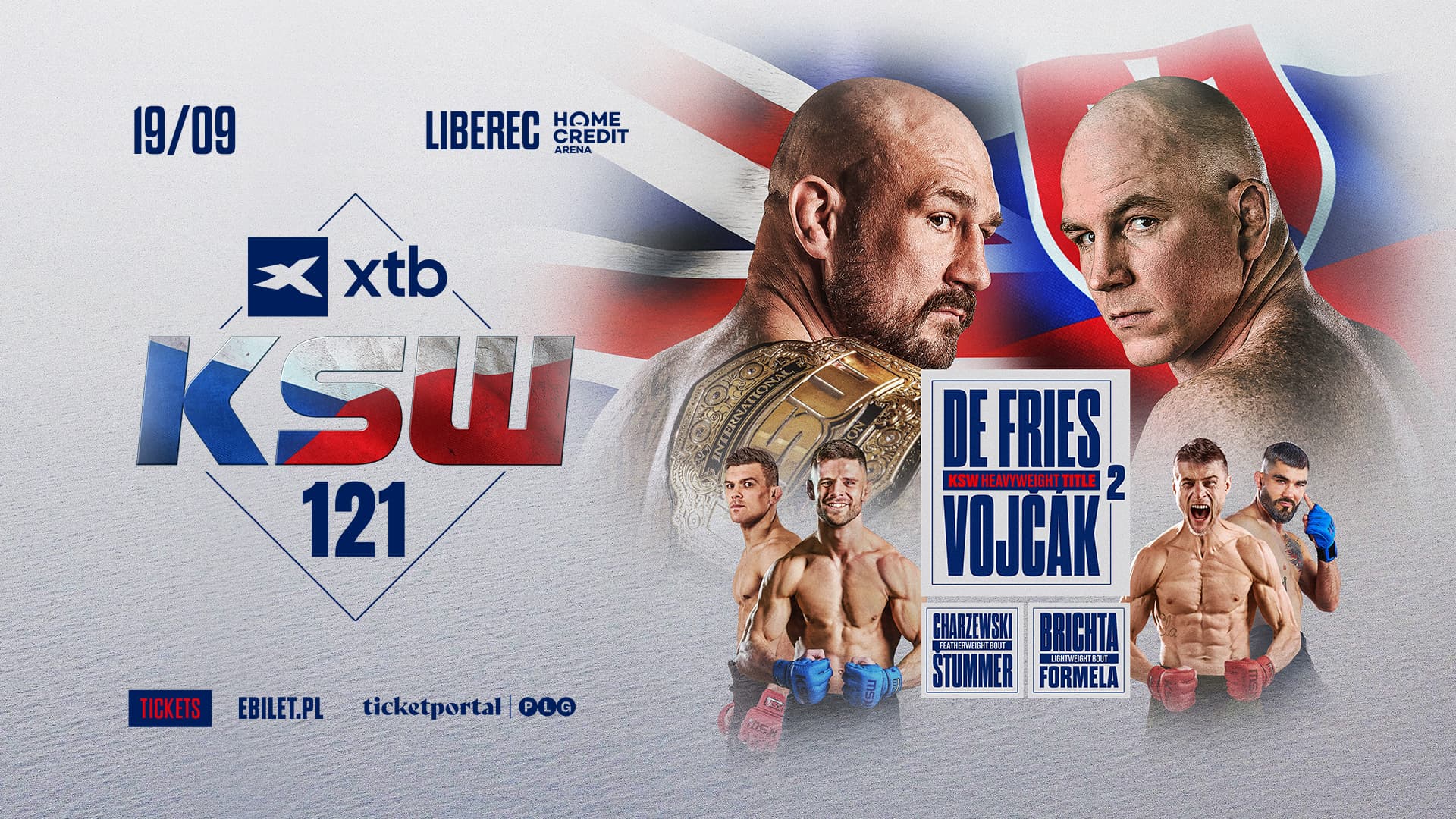 KSW 121 : Wójcik vs Mutant, un duel explosif pour la ceinture intérimaire des lourds à Liberec KSW 121 : Wójcik vs Mutant, un duel explosif pour la ceinture intérimaire des lourds à Liberec