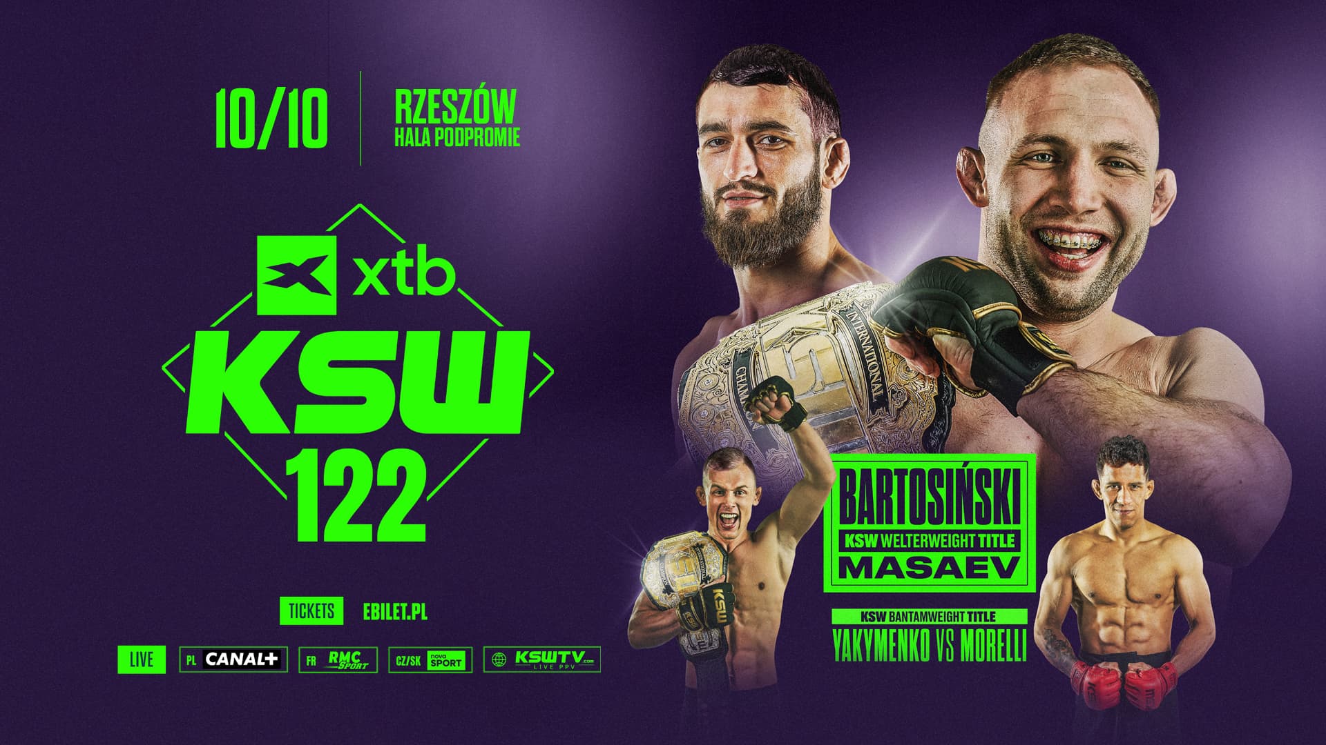 Xénon vs Double Champ : Le duel explosif KSW 122 à Rzeszów le 10 octobre Xénon vs Double Champ : Le duel explosif KSW 122 à Rzeszów le 10 octobre