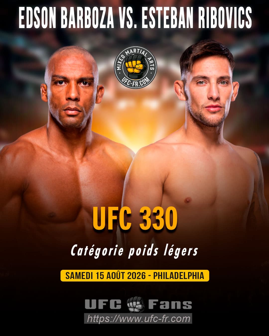 Barboza 40 ans : Le dernier combat légendaire du Brésilien face à Ribovics au UFC 330 Barboza 40 ans : Le dernier combat légendaire du Brésilien face à Ribovics au UFC 330
