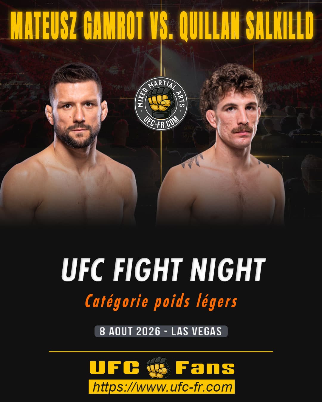 Classement UFC légers : Gamrot recule, Salkilld progresse après UFC Fight Night 284 Classement UFC légers : Gamrot recule, Salkilld progresse après UFC Fight Night 284