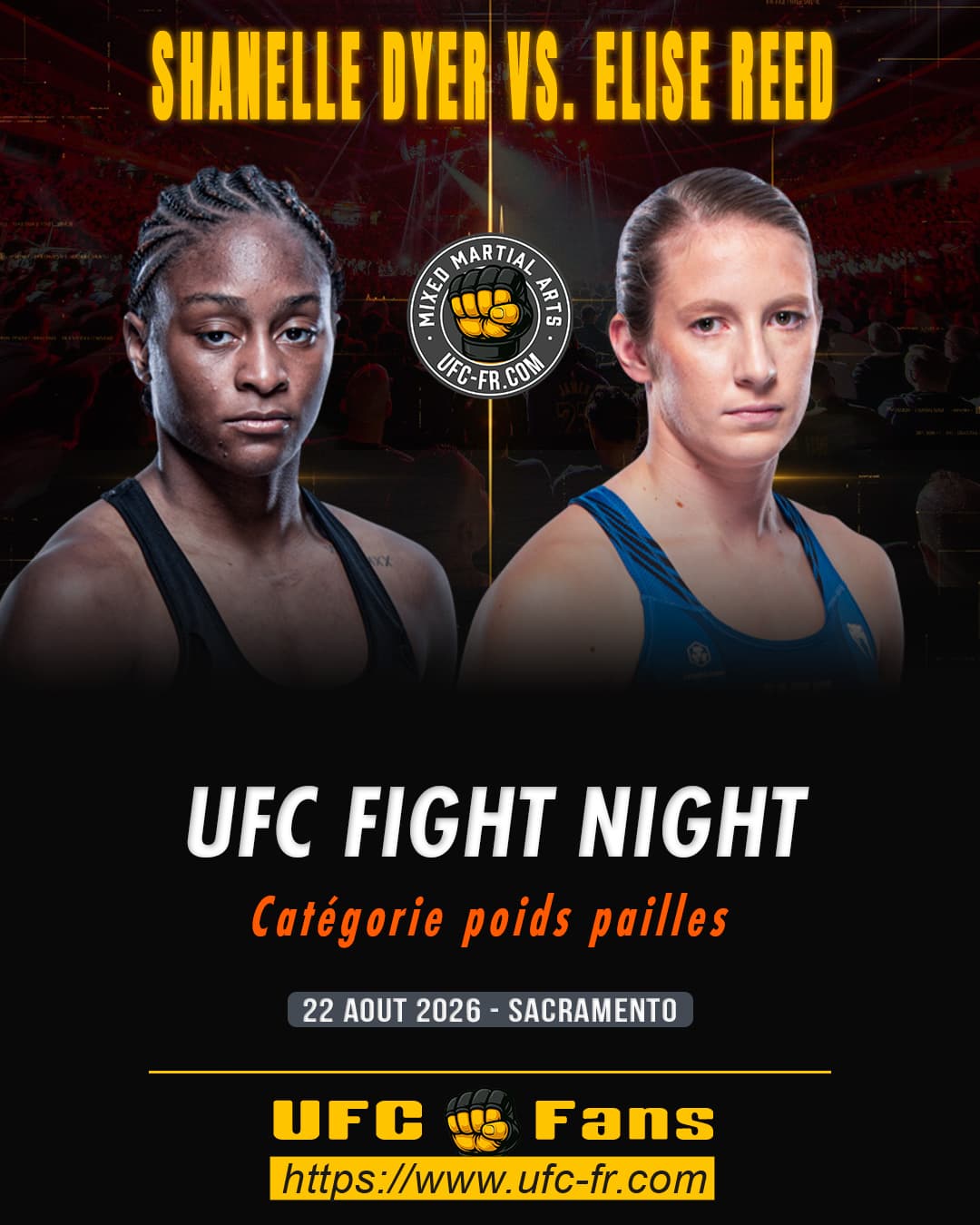 Dyer vs Reed : Le choc des strawweights qui pourrait bouleverser l’UFC Sacramento Dyer vs Reed : Le choc des strawweights qui pourrait bouleverser l’UFC Sacramento