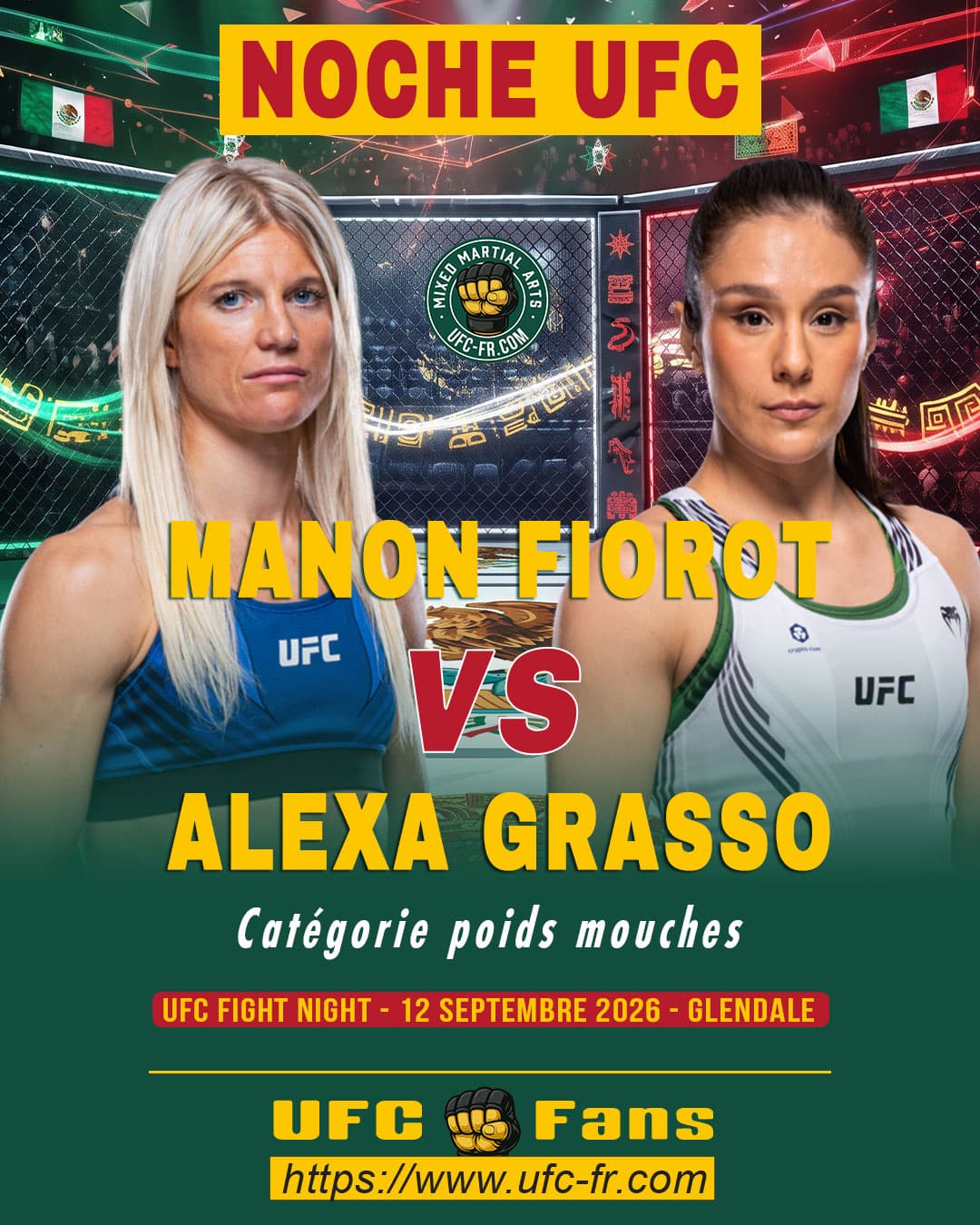 Fiorot vs Grasso : Noche UFC 4 - Qui dominera les poids mouches ? Fiorot vs Grasso : Noche UFC 4 - Qui dominera les poids mouches ?