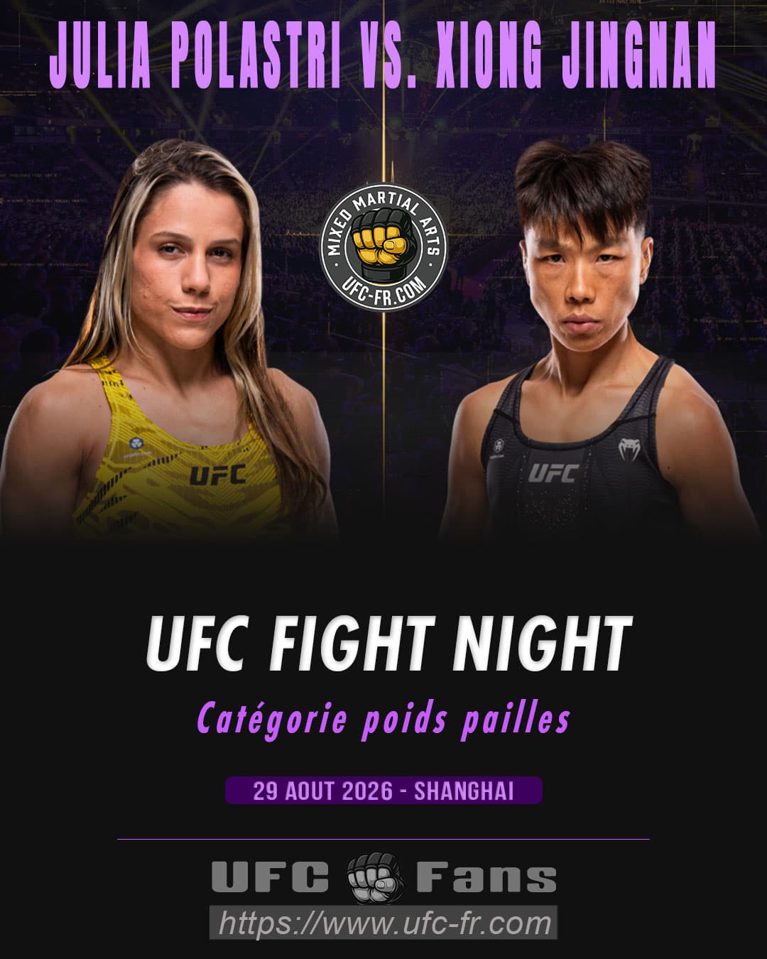 Julia Polastri : Retour en UFC China, résilience et domination au sol Julia Polastri : Retour en UFC China, résilience et domination au sol