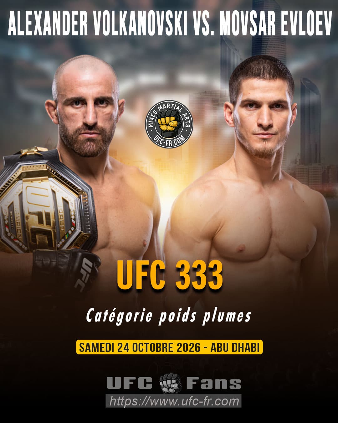Alexander Volkanovski vs Movsar Evloev : L'affrontement qui pourrait redéfinir l'UFC à 38 ans Alexander Volkanovski vs Movsar Evloev : L'affrontement qui pourrait redéfinir l'UFC à 38 ans