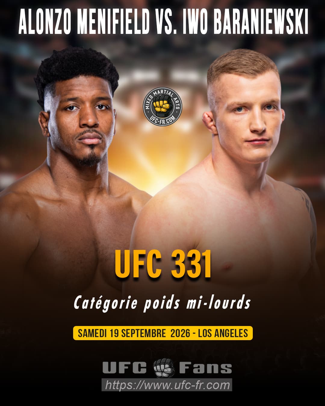 Iwo Baraniewski vs Alonzo Menifield : UFC 331, un duel explosif à ne pas manquer ! Iwo Baraniewski vs Alonzo Menifield : UFC 331, un duel explosif à ne pas manquer !