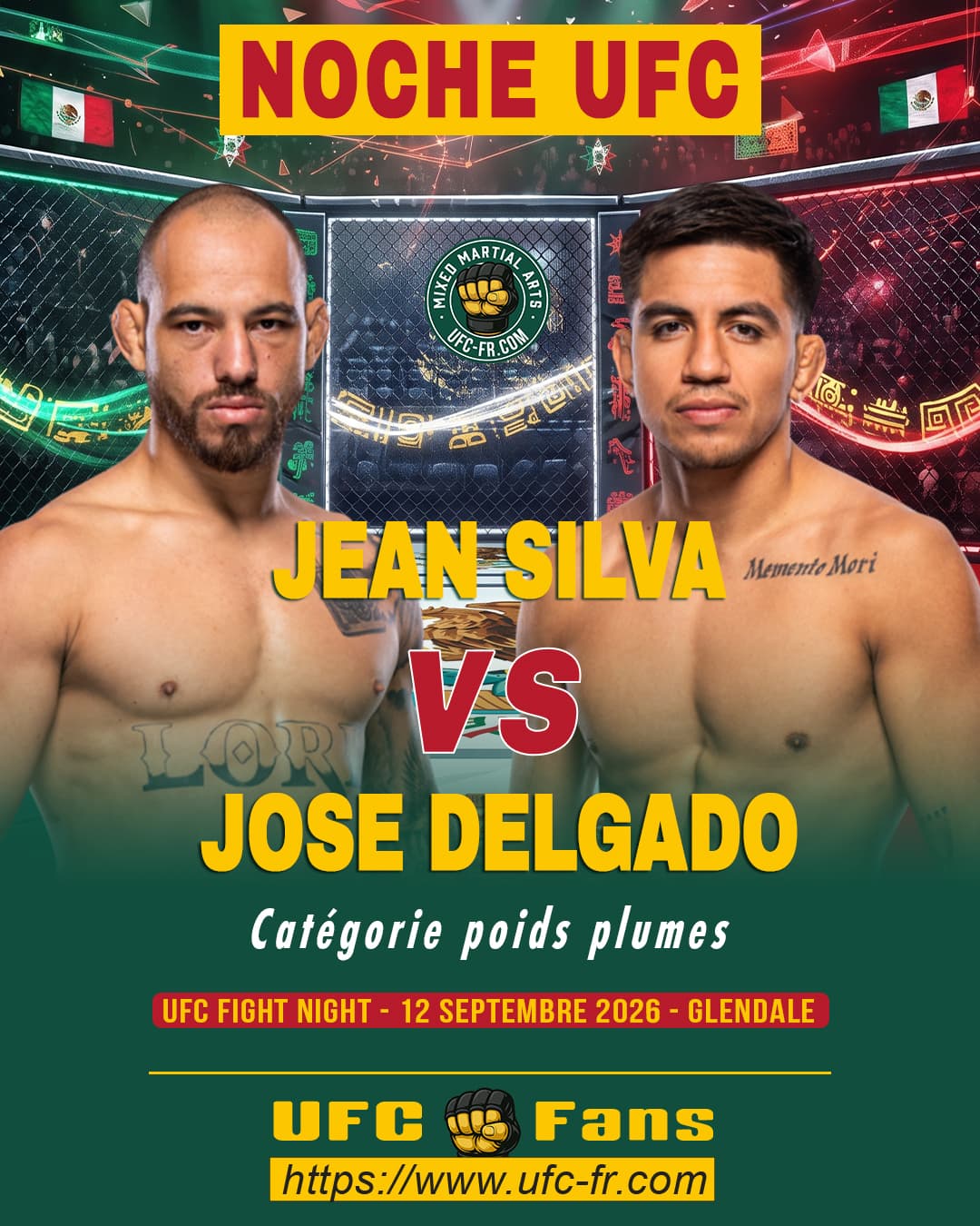 Le Noche UFC 4 : Delgado vs Silva, duel explosif et psychologique Le Noche UFC 4 : Delgado vs Silva, duel explosif et psychologique
