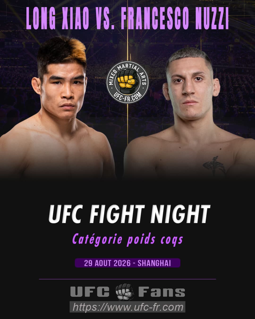 Francesco Nuzzi écrase Long Xiao en 4 minutes : un KO explosif qui marque l'UFC ! Francesco Nuzzi écrase Long Xiao en 4 minutes : un KO explosif qui marque l'UFC !