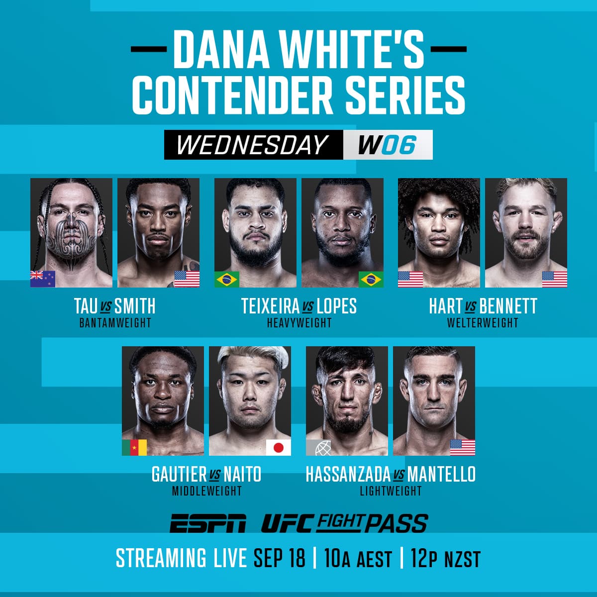 Dana White Contender Series : 300 rêves en jeu pour un futur UFC Dana White Contender Series : 300 rêves en jeu pour un futur UFC